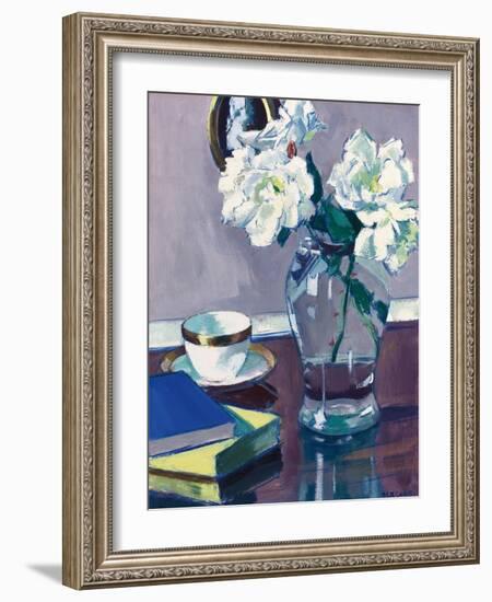 Roses, Late 1920S (Oil on Panel)-Francis Campbell Boileau Cadell-Framed Giclee Print