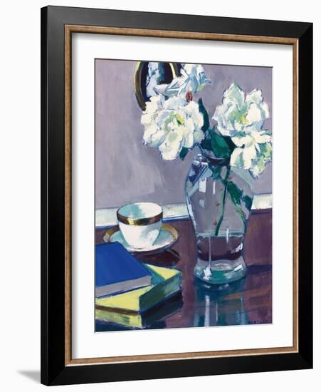 Roses, Late 1920S (Oil on Panel)-Francis Campbell Boileau Cadell-Framed Giclee Print