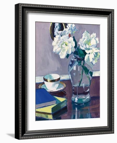 Roses, Late 1920S (Oil on Panel)-Francis Campbell Boileau Cadell-Framed Giclee Print