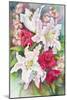 Roses, Lilies and Snapdragons-Joanne Porter-Mounted Giclee Print