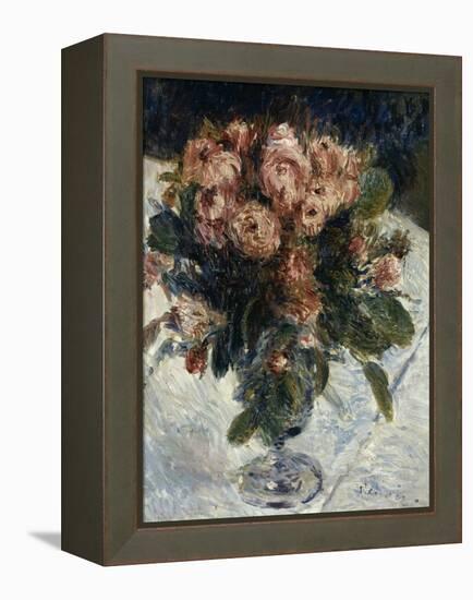 Roses mousseuses-Pierre-Auguste Renoir-Framed Premier Image Canvas