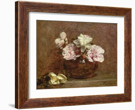 Roses of Nice, 1882-Ignace Henri Jean Fantin-Latour-Framed Giclee Print