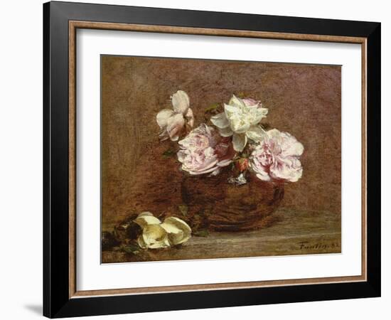 Roses of Nice, 1882-Ignace Henri Jean Fantin-Latour-Framed Giclee Print