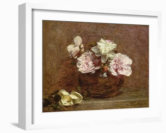 Roses of Nice, 1882-Ignace Henri Jean Fantin-Latour-Framed Giclee Print