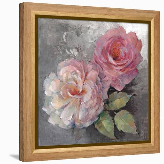 Roses on Gray I Crop-Peter McGowan-Framed Stretched Canvas