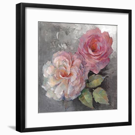 Roses on Gray I Crop-Peter McGowan-Framed Art Print