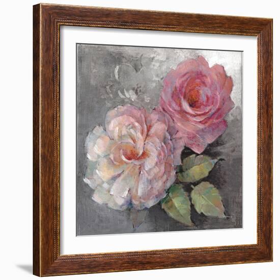 Roses on Gray I Crop-Peter McGowan-Framed Art Print