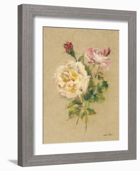 Roses on Quilt I-Cheri Blum-Framed Art Print