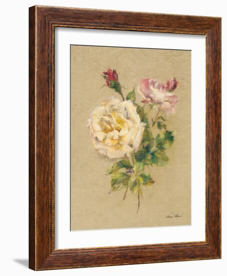 Roses on Quilt I-Cheri Blum-Framed Art Print