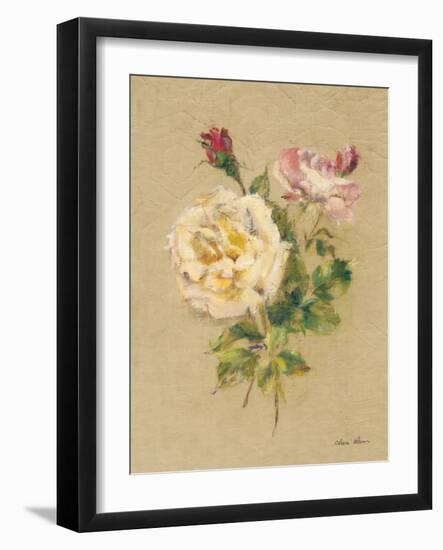 Roses on Quilt I-Cheri Blum-Framed Art Print