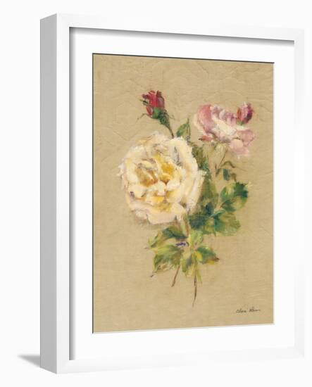 Roses on Quilt I-Cheri Blum-Framed Art Print