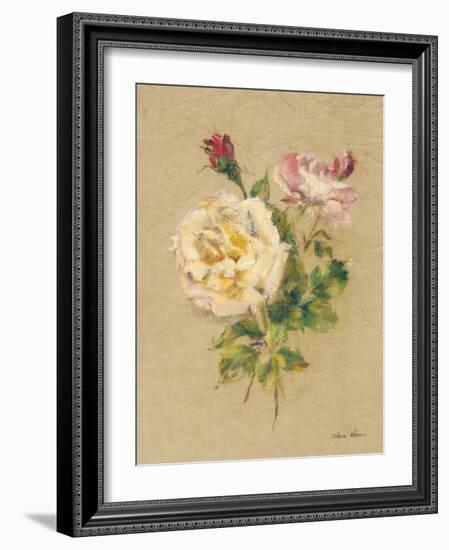 Roses on Quilt I-Cheri Blum-Framed Art Print