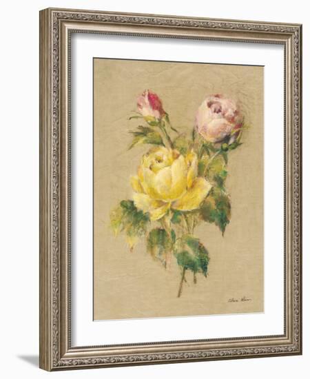 Roses on Quilt II-Cheri Blum-Framed Art Print