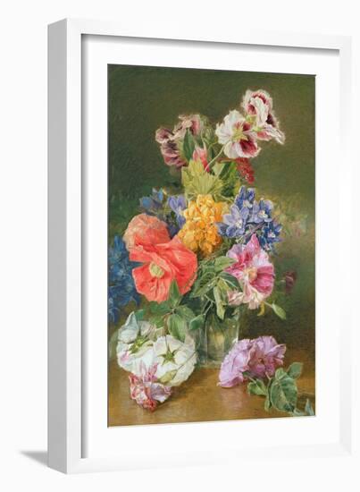 Roses, Poppy and Pelargonia-James Holland-Framed Giclee Print