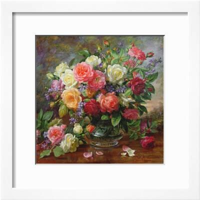The Perfection of Summer Canvas Art Print Roses