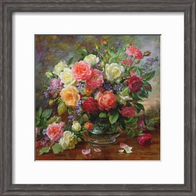 The Perfection of Summer Canvas Art Print Roses