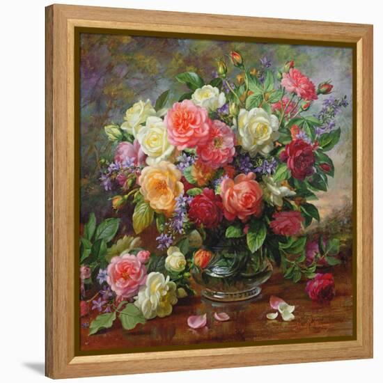 Roses - the Perfection of Summer-Albert Williams-Framed Premier Image Canvas