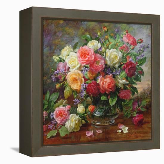 Roses - the Perfection of Summer-Albert Williams-Framed Premier Image Canvas