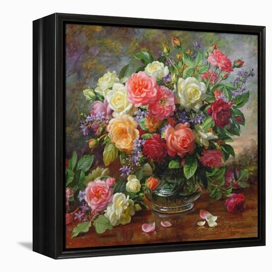 Roses - the Perfection of Summer-Albert Williams-Framed Premier Image Canvas