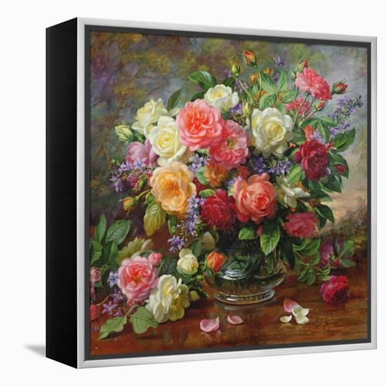 Roses - the Perfection of Summer-Albert Williams-Framed Premier Image Canvas