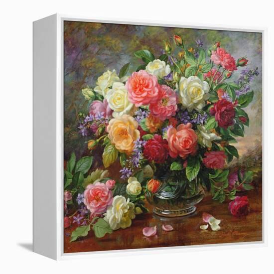 Roses - the Perfection of Summer-Albert Williams-Framed Premier Image Canvas