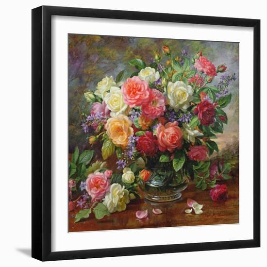 Roses - the Perfection of Summer-Albert Williams-Framed Premium Giclee Print