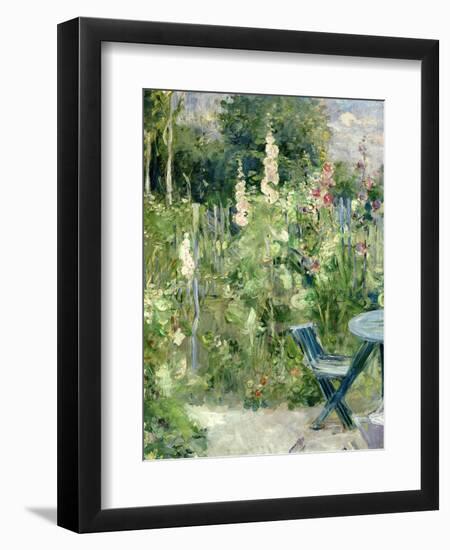 Roses Tremieres (Hollyhocks), 1884-Berthe Morisot-Framed Premium Giclee Print