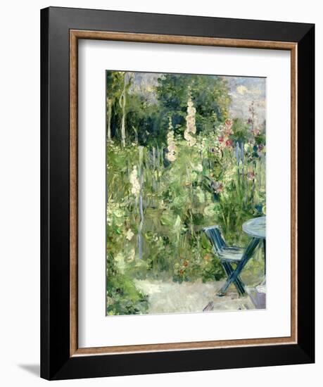 Roses Tremieres (Hollyhocks), 1884-Berthe Morisot-Framed Premium Giclee Print