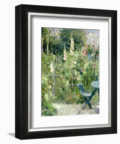 Roses Tremieres (Hollyhocks), 1884-Berthe Morisot-Framed Premium Giclee Print