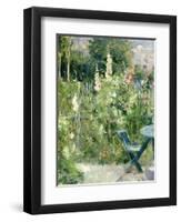 Roses Tremieres (Hollyhocks), 1884-Berthe Morisot-Framed Premium Giclee Print