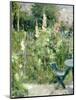 Roses Tremieres (Hollyhocks), 1884-Berthe Morisot-Mounted Premium Giclee Print