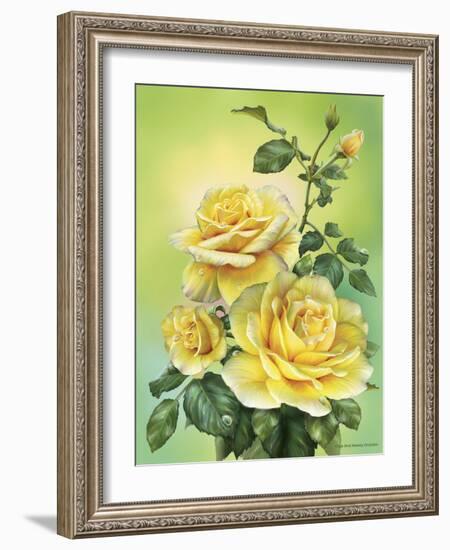 Roses Yellow-Olga And Alexey Drozdov-Framed Giclee Print