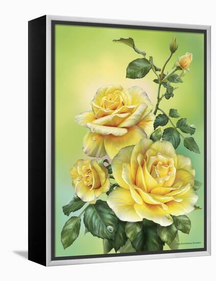 Roses Yellow-Olga And Alexey Drozdov-Framed Premier Image Canvas