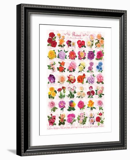 Roses-null-Framed Art Print