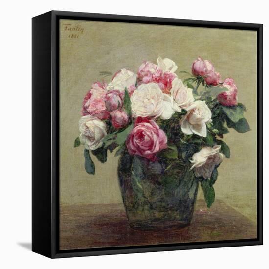 Roses-Henri Fantin-Latour-Framed Premier Image Canvas