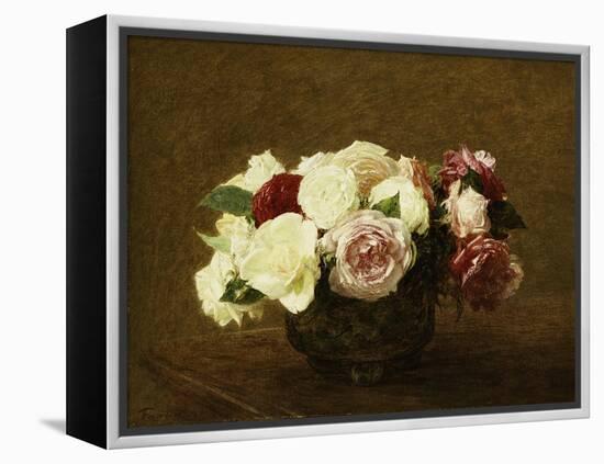 Roses-Henri Fantin-Latour-Framed Premier Image Canvas