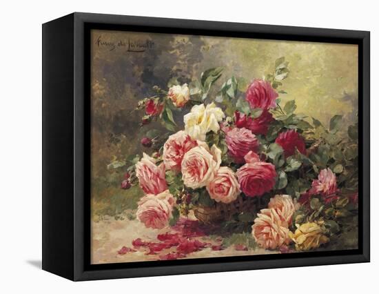 Roses-Albert Tibule Furcy de Lavault-Framed Premier Image Canvas