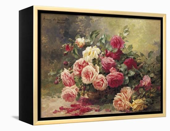 Roses-Albert Tibule Furcy de Lavault-Framed Premier Image Canvas