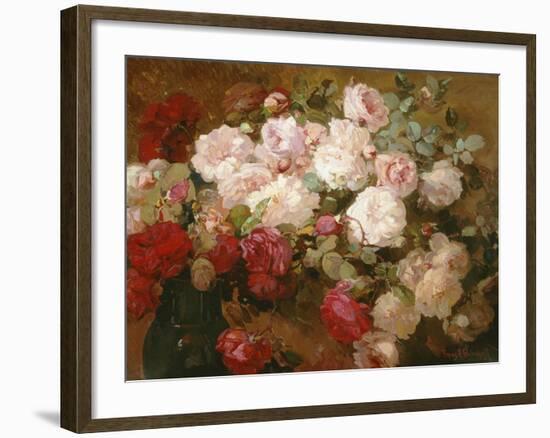 Roses-Franz Bischoff-Framed Art Print