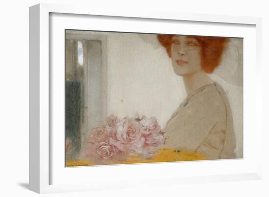 Roses-Fernand Khnopff-Framed Giclee Print