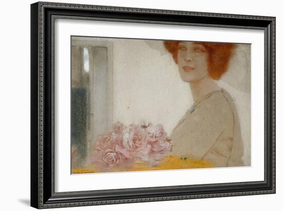 Roses-Fernand Khnopff-Framed Giclee Print