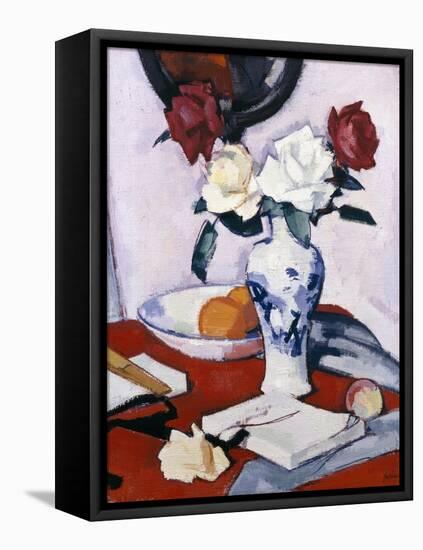 Roses-Samuel John Peploe-Framed Premier Image Canvas