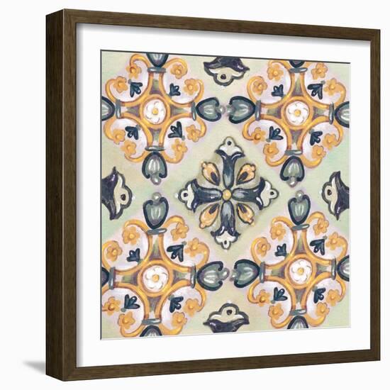 Rosette Adornment III-Margaret Ferry-Framed Art Print