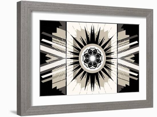 Rosette Burst-null-Framed Premium Giclee Print