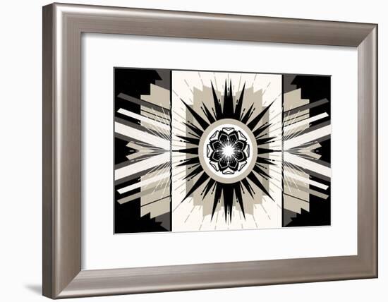 Rosette Burst-null-Framed Art Print