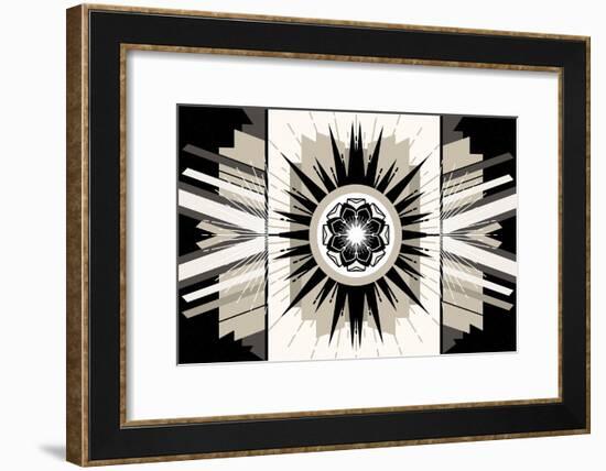 Rosette Burst-null-Framed Art Print