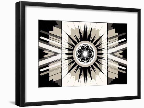 Rosette Burst-null-Framed Art Print