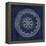 Rosette I Indigo-Wild Apple Portfolio-Framed Stretched Canvas