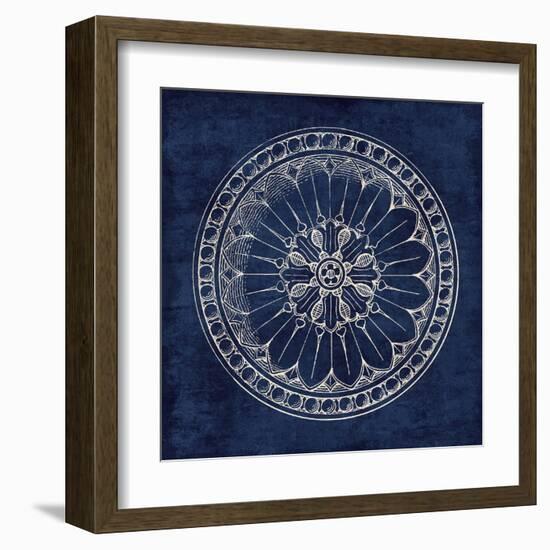 Rosette I Indigo-Wild Apple Portfolio-Framed Art Print