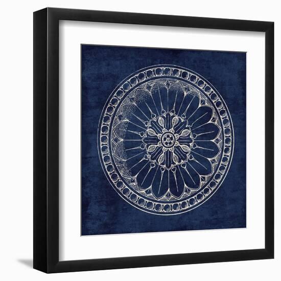 Rosette I Indigo-Wild Apple Portfolio-Framed Art Print